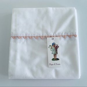Papo d’Anjo Youth Bed Sheet with pink trim